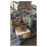 Pallet of ties and hardware for masonry