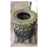 (3) Power Grip Kenda 12-16.5 Skid Steer Tires