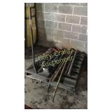 Pry bars, stomper, crow bars, fence puller