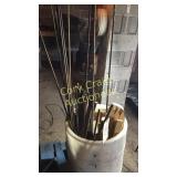 Bucket Of Rebar and Stakes and 1x2 24" Garden