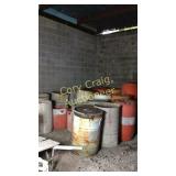 Plastic and metal barrels