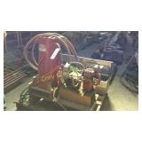 Fire extinguisher, air compressor