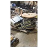 Job site electrical service box and wiring