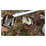 (3) Half Barrels Heavy Duty Aluminum Brakets