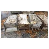 (4) Metal Mortar Boxes