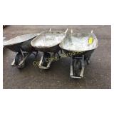 (3) Wheel Barrels