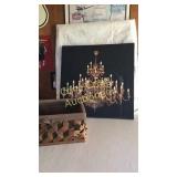 Chandelier Picture That Lights Up Battery With