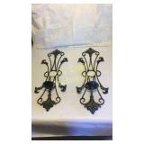 (2) Wall Candle Sconces 32"