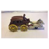 Cast Iron Wagon With Two Horses