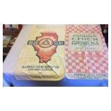(2) Blue Seal & Purina Chick Growena Cloth Seed