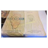 (2) Blue Seal and Indian Seed Bags