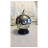 Vintage Chrome Bowling Ball Trophy Liquor