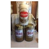 (2) Stage Beer Blow Up & (1) Schaefer Beer Blow