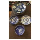 Assorted Blue Dishes