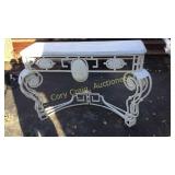 Metal Decorative Table 54" W x 19"d 39" T