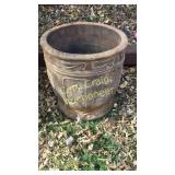 Flower Pot Concrete 26" Diameter 27" T HAS CRACK