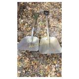 (2) Aluminum Scoop Shovels