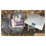 Cups, Forks, Etc, Return Air Vent and Wood Shelf