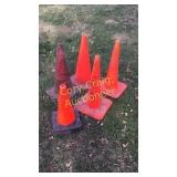 (4) Large (4) Small Caution Cones