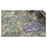 Wall Hanger, Wrought Iron Park Bench Back