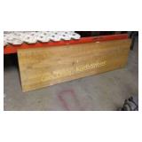 Butcher Block Counter 75 3/4" x 21 1/2"