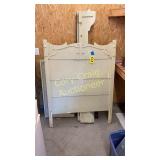 Antique Full Size Bed, painted, might be oak.