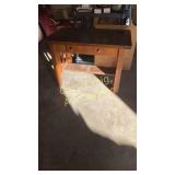 Antique Library Table 45" W x 28" D x 30 1/2" T