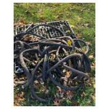 Pallet w/ gasoline hose & nozzle