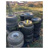 Pallet of tires of all sizes (ATV, Golf Cart &