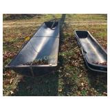 (2) Poly Feed Bunks, 10