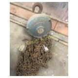 Chain Hoist, 1 1/2 Ton,