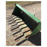 John Deere 72" manure bucket,