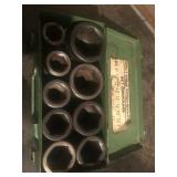 10 pc. 1" Drive Impact Socket Set,