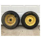 ?Two John Deere Wheels/Tires 7.50-16SL