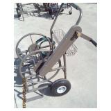 Garden hose reel No flat tires unassembled in box