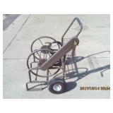 Garden hose reel pneumatic  tires unassembled in