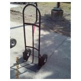 D- handle hand truck grey with fenders