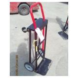 Mini CHT hand truck Red handle black frames