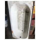 (2) enamel bath tubs, (1) is new in box
