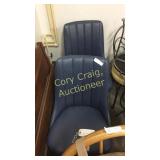 2 Blue Kitchen Chairs