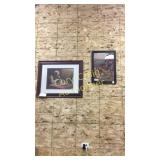 Old Man, Village By Ocean, Gold Mirror