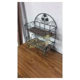 Small Whicker Metal Shelf