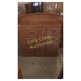 7 Drawer chest and head board