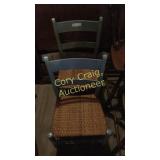 2 Blue Whicker Chairs