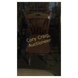 (3) pink leather dinning chairs