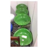 Adjustable Green Plastic Bar Stools