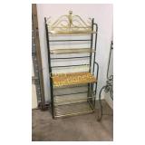 Bakers Rack Wood and Metal