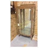 Antique Curved Curio Cabinet
