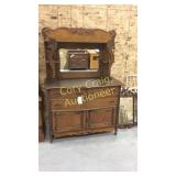 Antique Sideboard with Mirror