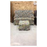 Love Seat Glider with Ottoman